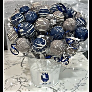 College Commit Basket, College cake pops, college commit cake pops, college acceptance gift, college acceptance gift basket