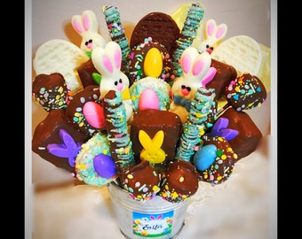 Easter Gourmet Chocolate Dipped Gift basket