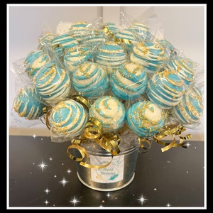 Cake Pops, 24 custom color cake pops, gourmet cake pops