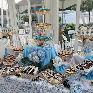 Long Island NY Dessert Table: Gourmet Treats & Tablescape Setup
