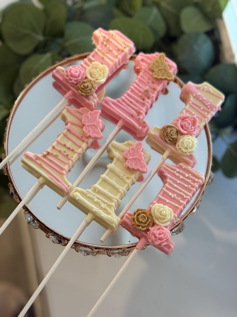Number One Chocolate Pops, Butterfly Number One, Rose Number 1 - Etsy