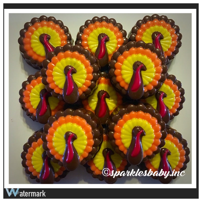 Thanksgiving Turkey chocolate covered Oreos Set of 12 thanksgiving chocolates zdjęcie 1