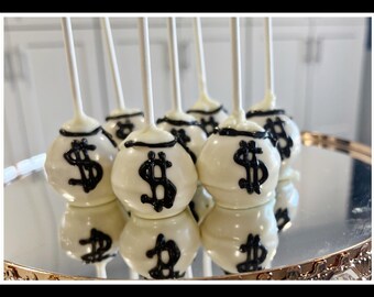 Money Bag Cake Pops: Themed Party Favors