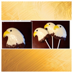 Eagle Scout, Eagle Head Lollipops Customized - Eagle chocolate