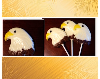 Eagle Scout, Eagle Head Lollipops Customized - Eagle chocolate