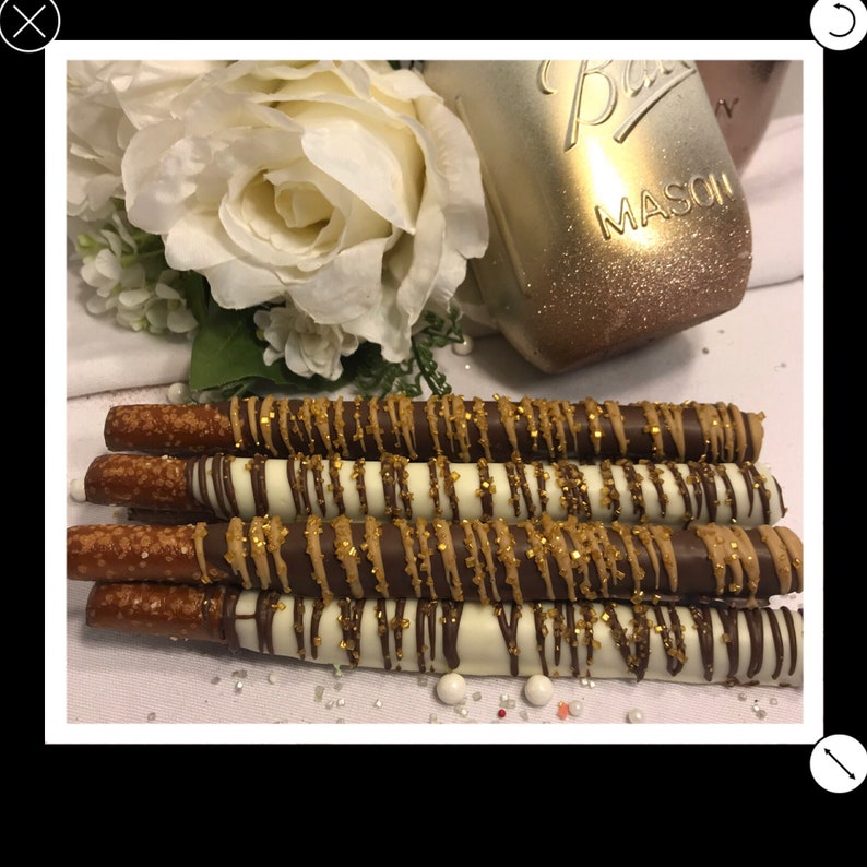 Rose Gold Chocolate Party Package Gourmet chocolate covered | Etsy