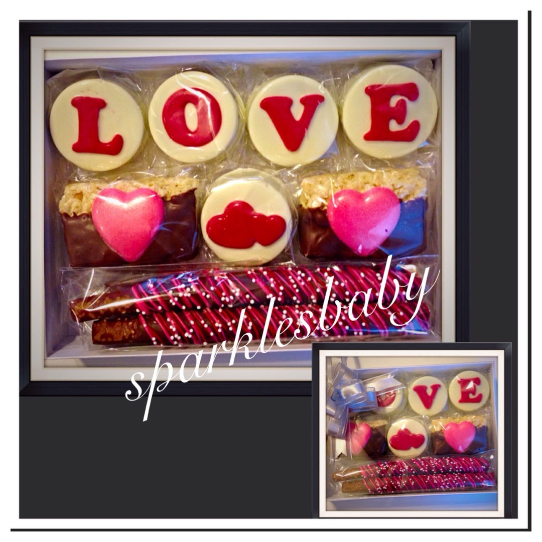 Valentine's Day Chocolate Covered Oreo, Rice Krispie Treat and