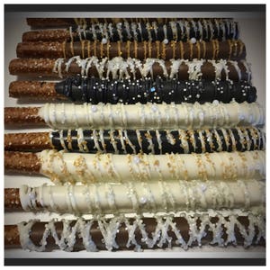 Gourmet chocolate covered pretzels - 2 dozen gourmet pretzels simply stated