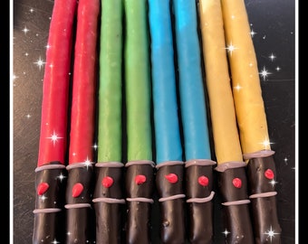 Light Saber Pretzels, 24 Light saber pretzel rods