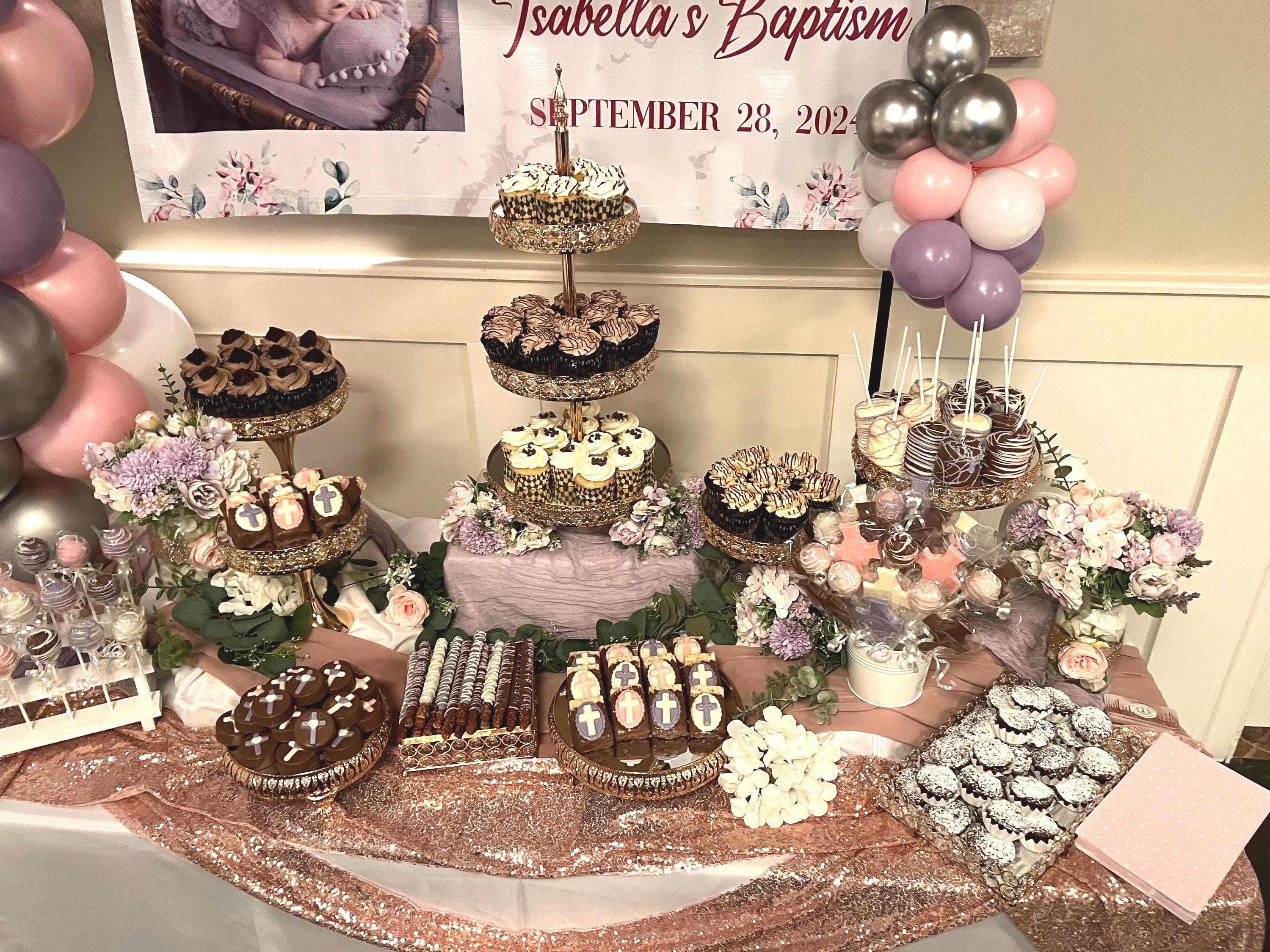 Purple Baby Shower Dessert Table Mermaid Baby Purple And Turquoise