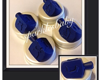 Hanukkah  themed dreidel chocolate covered Oreos- Set of 12  chocolate  Chanukah decor