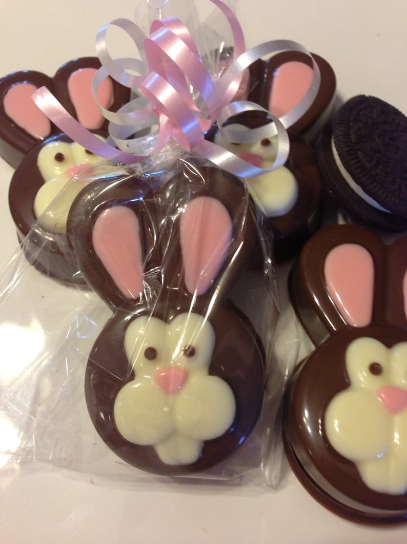 Easter Bunny Chocolate Covered Oreos Easter Chocolate - Set of 12 Bunny ...