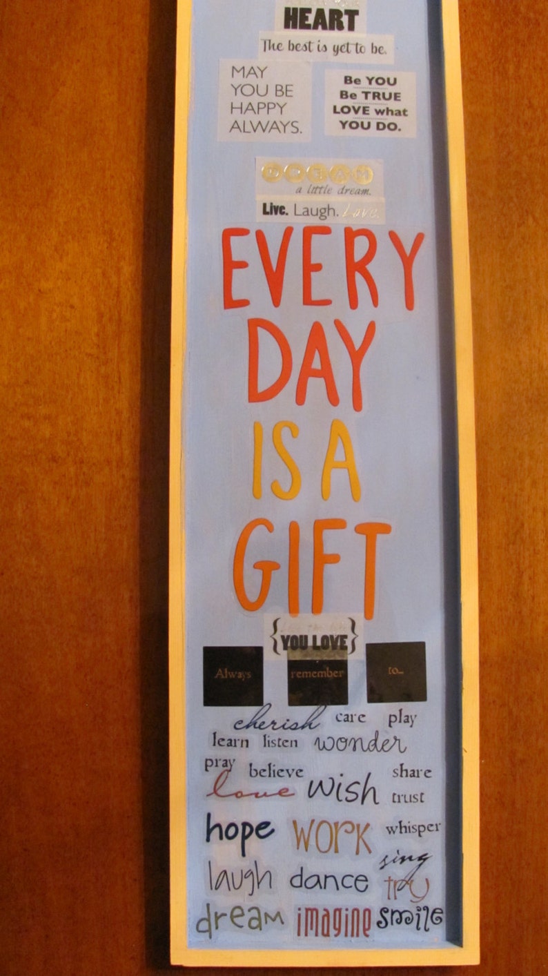 Inspirational wall hanging Etsy