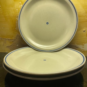Vintage Stone Mountain Ironware "Huckleberry" design serving, dinner and salad plates