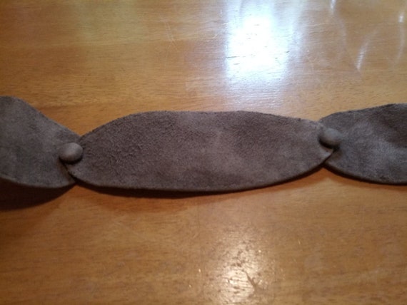 1950's handmade suede belt