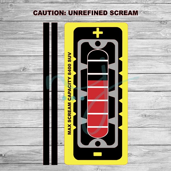 Monsters Inc. Themed Scream Canister SVG, Digitale Datei, Schreikanister Wasserflasche Datei, Monsters Inc. Wasserflasche Datei