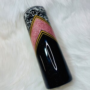 Skulls and Pink Glitter 20 oz Insulated Glitter Tumbler, Pretty Skulls Cup, Skulls Cup, Spooky Cup, Halloween Tumbler, Spooky Tumbler