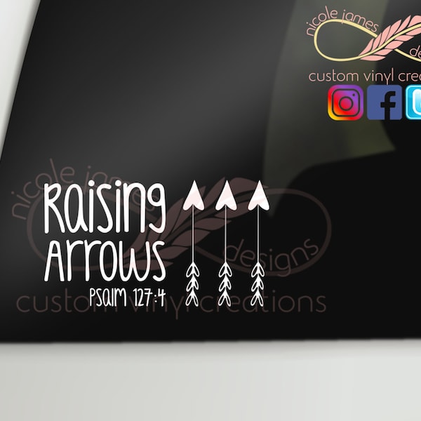 Raising Arrows Window Decal