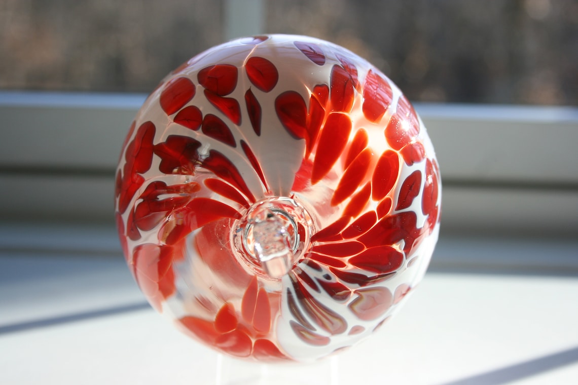 Cverny Mundgeblasene Glas-Trauben Deko - Kristall Obst Ornament Als Briefbeschwerer 9x4cm