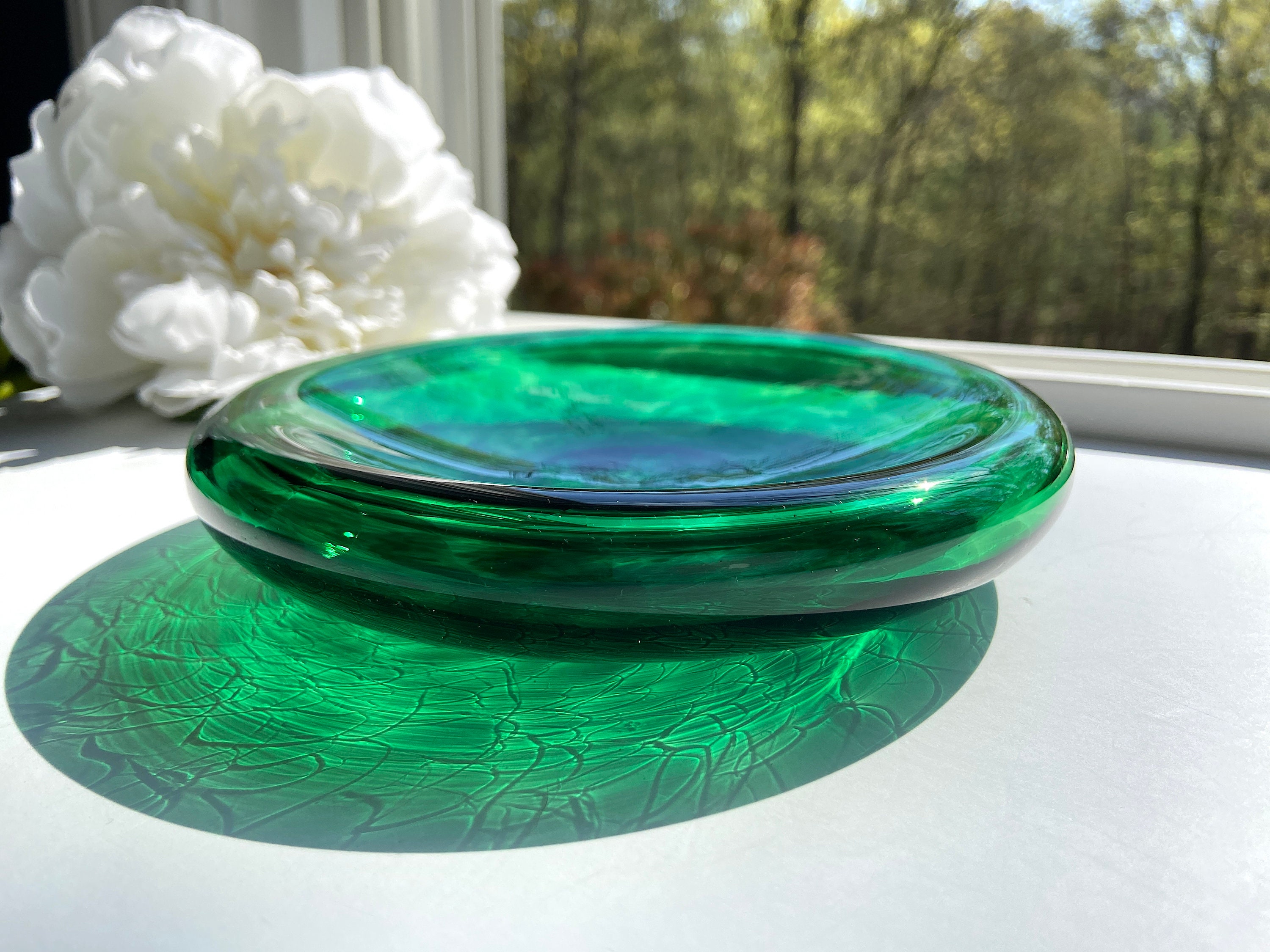 緑色ガラスの装飾ボトル Decorative bottles green colored glass - Etsy 日本