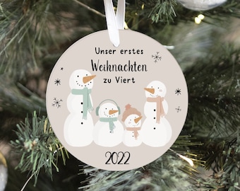 Christmas pendant personalized, Our first Christmas, Pendant ceramics, Christmas decorations Christmas tree decorations, Christmas ball