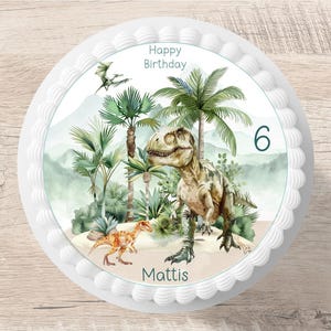 Topper per torta dinosauri fondente verde nome numero immagine zucchero, immagine torta ragazzo ragazza verde