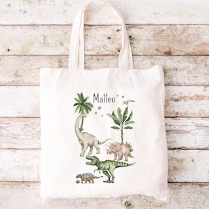 Sac pour enfants dinosaures nom souhaité sac en tissu personnalisé sac de sport sac à dos sac de sport sac pour enfants cadeaux pour les enfants
