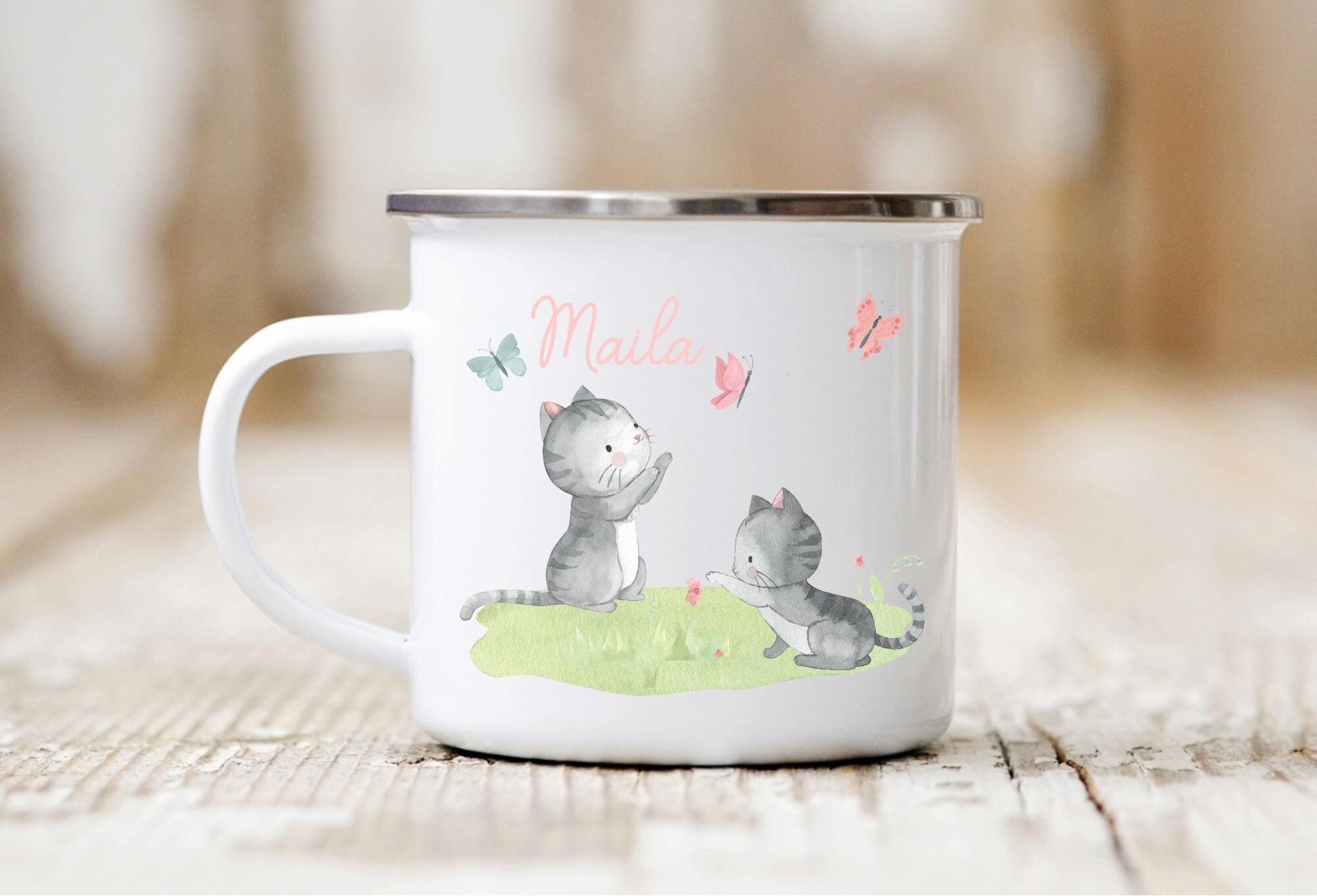 Mich gibt es nur mit Katze - Personalisierbares Unisex Bio T-Shirt –  MYCATSOUL, image size:2000x1361