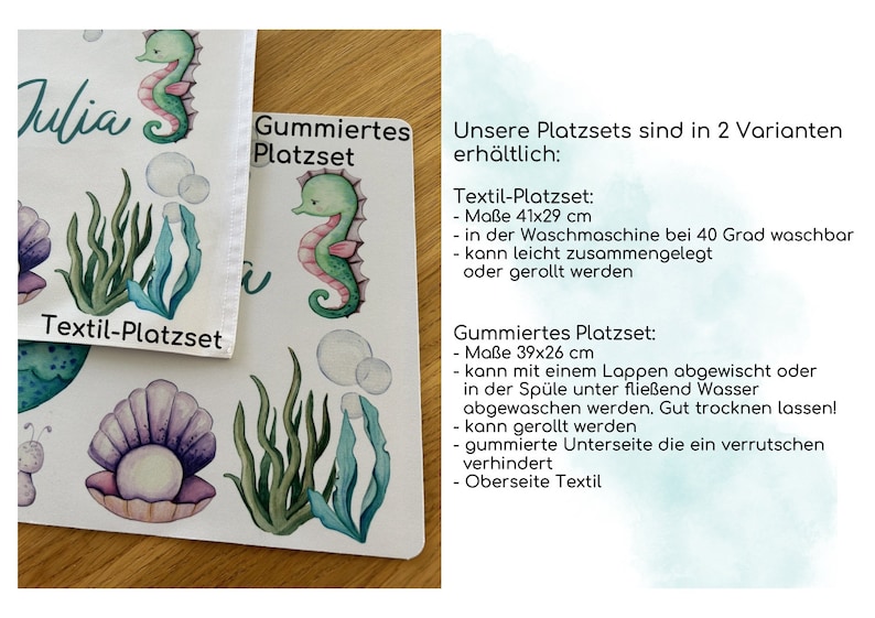 Platzset Fußball Wunschname Junge Tischset Platzdeckchen Name Kinder zdjęcie 2
