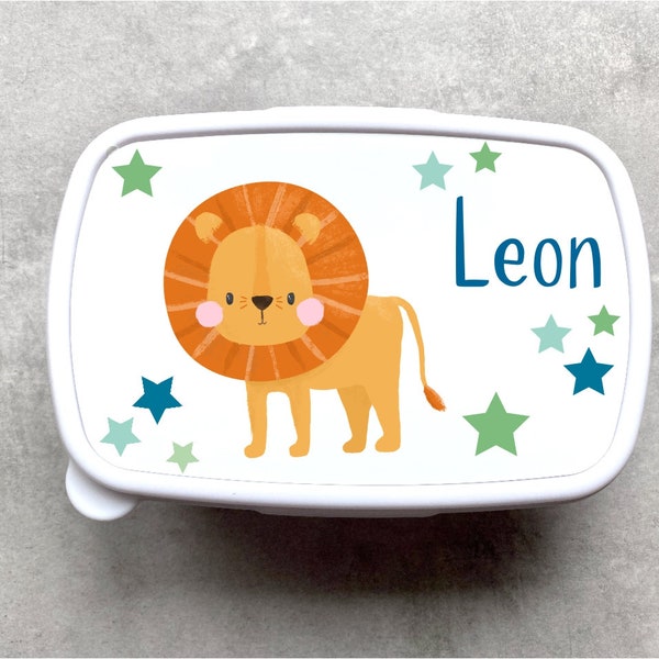Brotdose Brotbox Lunchbox personalisiert Löwe