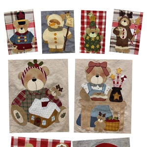 Christmas bears pattern PDF in Italian and Spanish