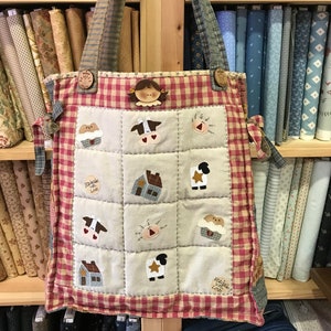 Homespun Bag PDF Sewing Pattern in Italian and Spanish