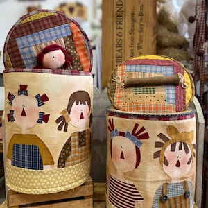 Sisters box pattern PDF in Italian and Spanish