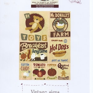 Vintage Italian and Spanish Sign