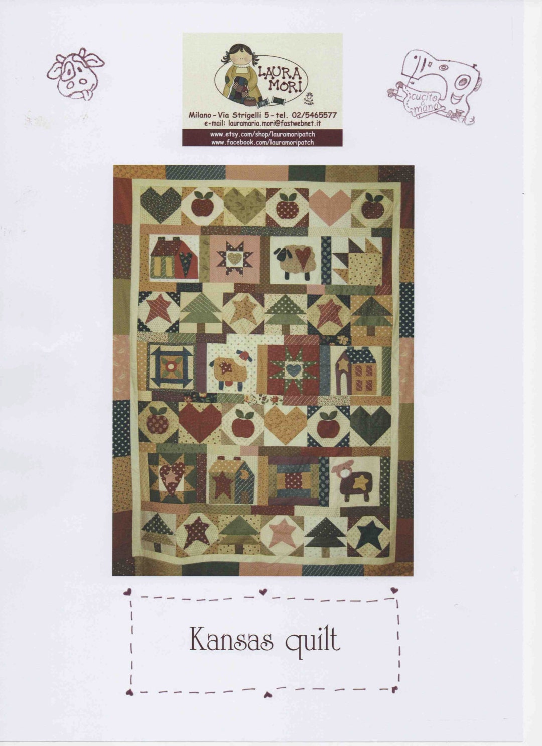 Kansas Quilt Italiano E Spagnolo Etsy