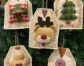 Christmas Tag PDF pattern in Italian and Spanish