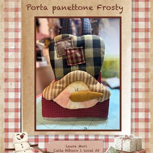 Frosty Panettone-Halter PDF-Schnittmuster auf Italienisch und Spanisch