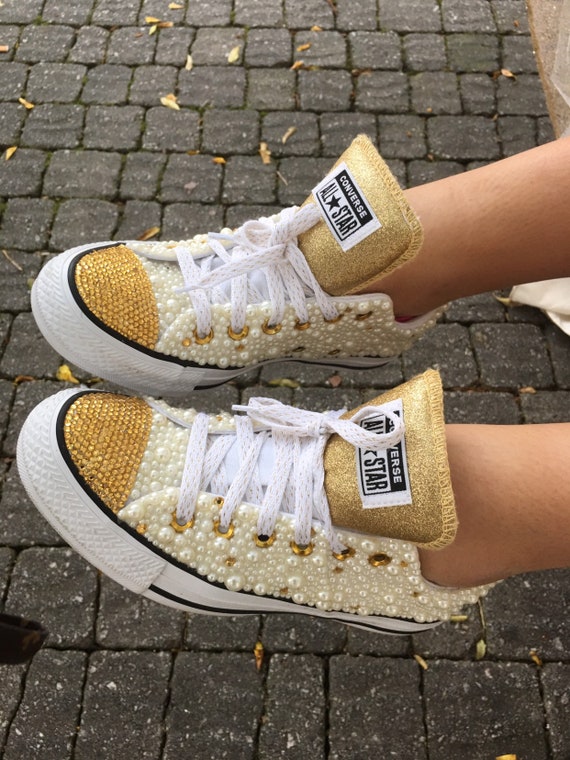 blinged out converse sneakers
