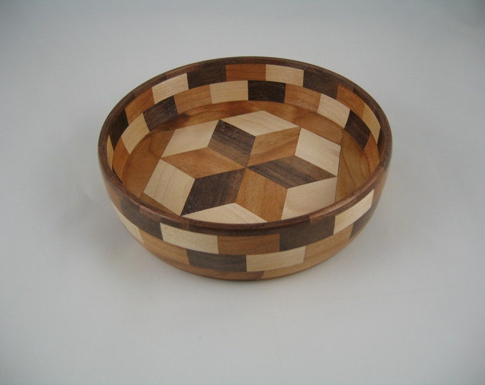 Segmented Wood Candy Dish Etsy