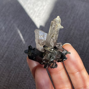 Smoky Quartz w/ Aegirine (Mt. Malosa, Zomba, Malawi, Africa)