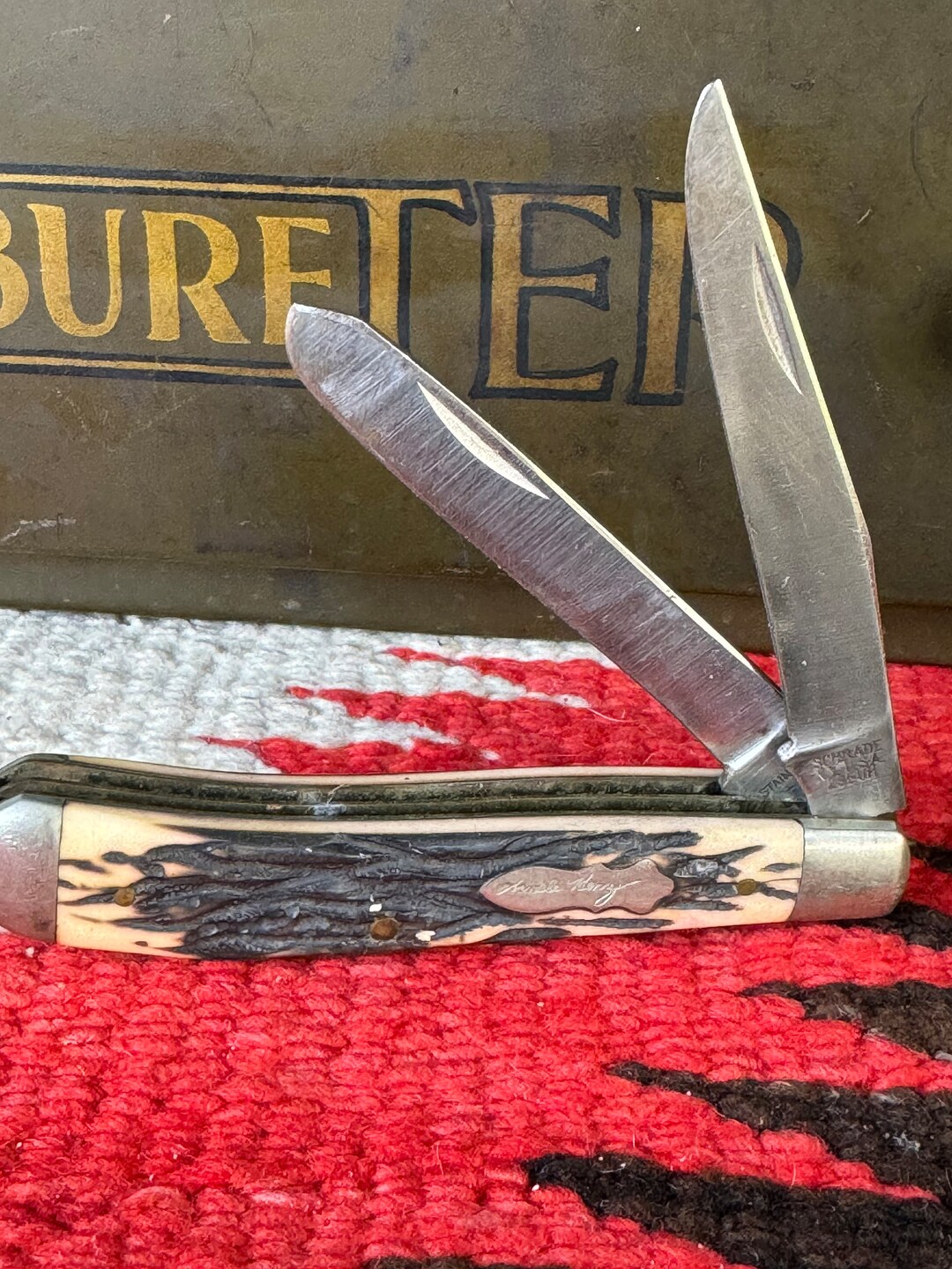 Schrade Pocket Knife Etsy