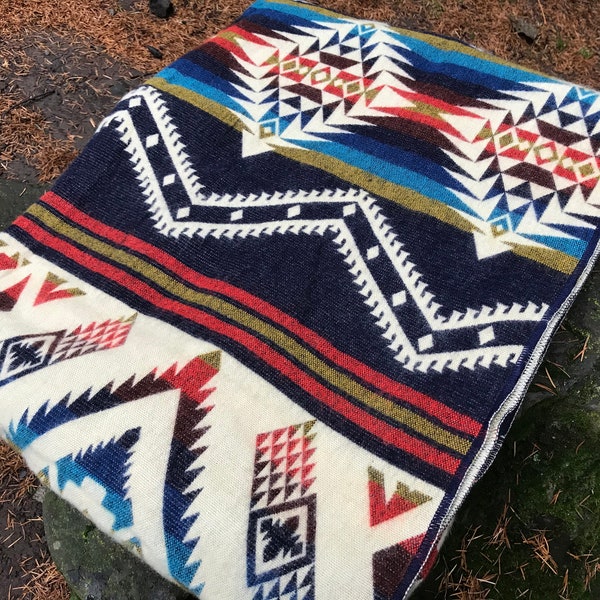 Alpaca Wool Blanket | Native Throw Blanket | Unique Gift | Wool Blanket Washable | Cozy Queen Size Blanket | Christmas Gift Idea