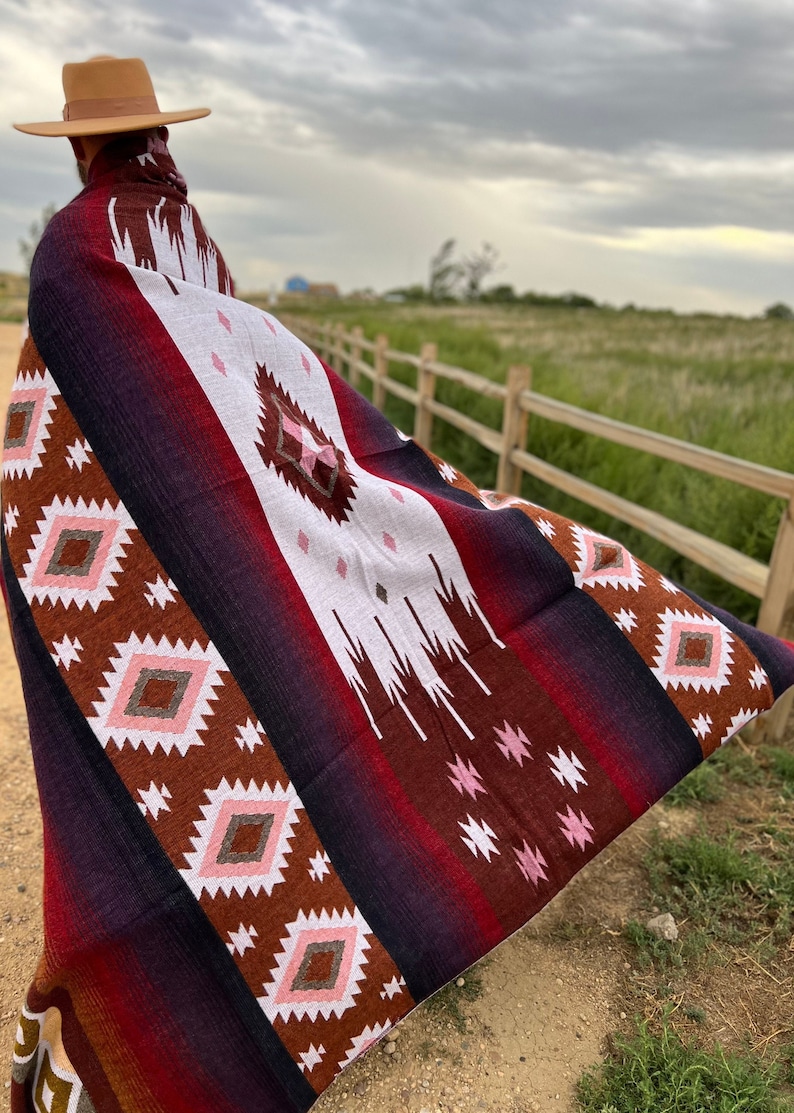 Alpaca Wool Blanket Blend Native Throw Blanket Queen Size Etsy