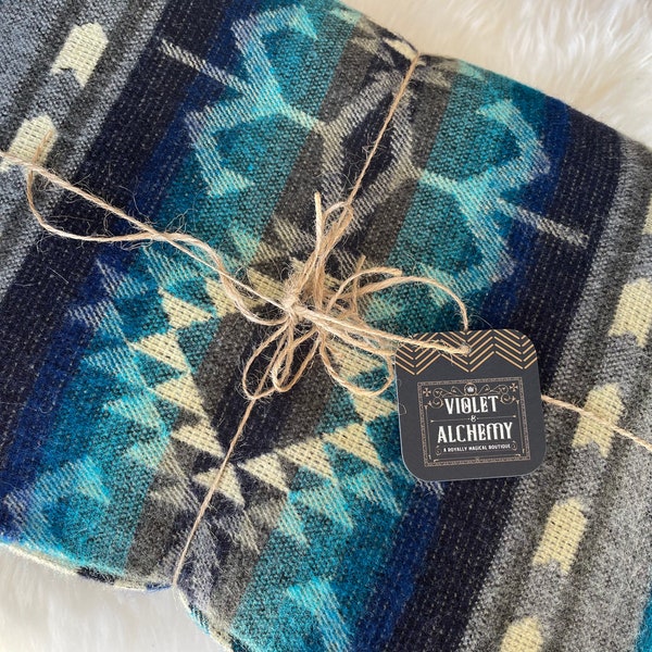 Alpaca Wool Blanket | Native Throw Blanket | Unique Gift | Wool Blanket Washable | Queen Size Blanket | Christmas Gift Idea