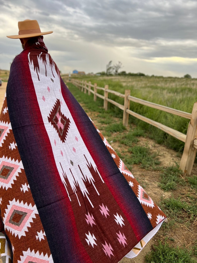 Alpaca Wool Blanket Blend Native Throw Blanket Queen Size Etsy