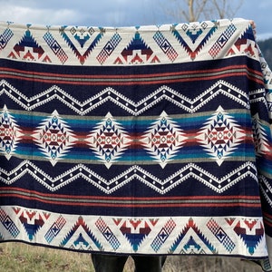 Alpaca Wool Blanket Ecuador | Christmas Gift Idea |Throw Blanket | Boho Bedding Decor | Stylish Warm | Alpaca Blanket Queen | Native Blanket