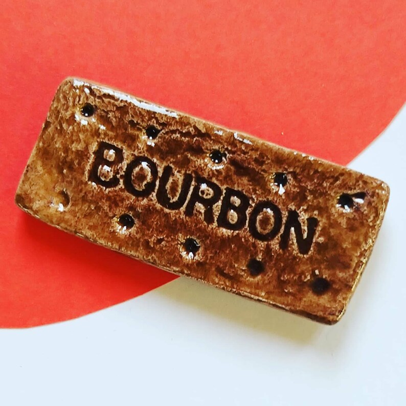 Ceramic Bourbon Biscuit Magnet image 1