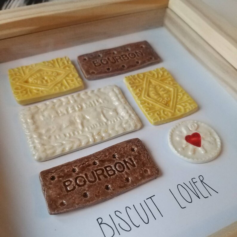 Ceramic Biscuit Artwork Framed Biscuit Lovers British Biscuits image 4