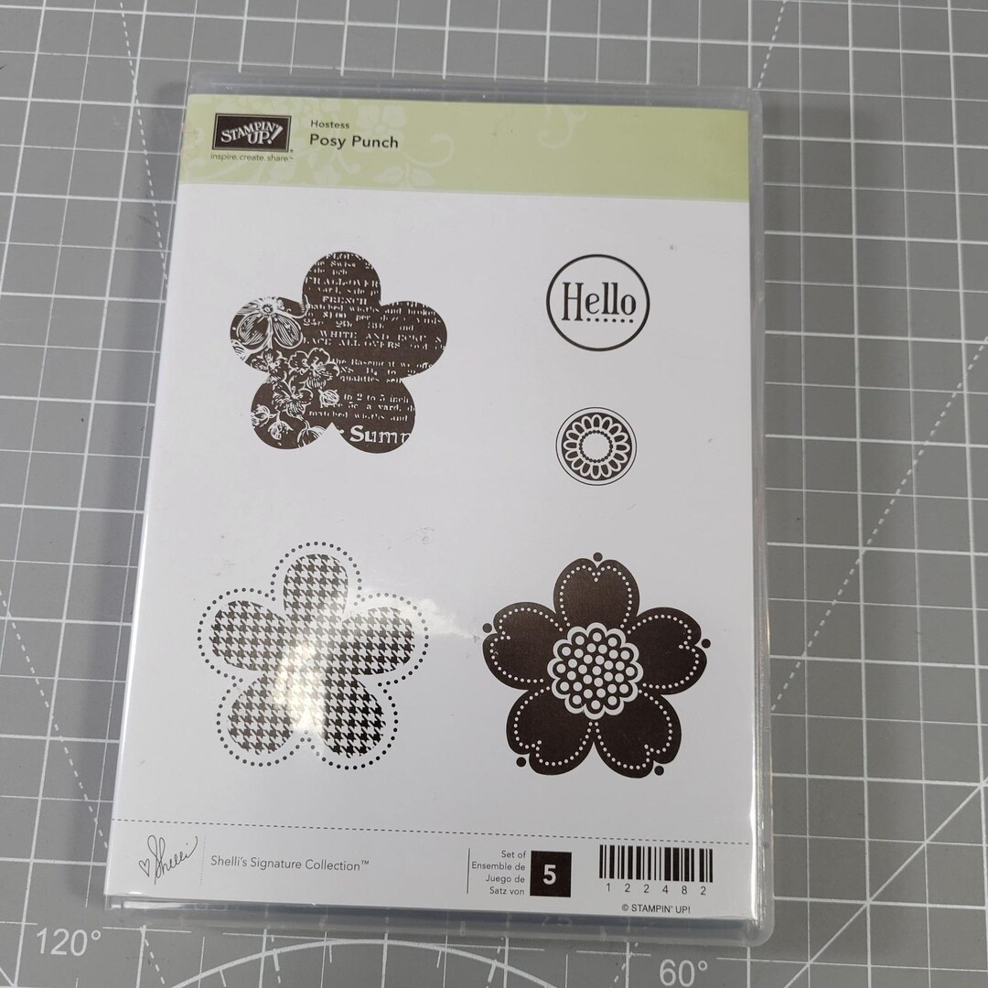 Stampin up Posy Punch Shelli Signature Collection Rubber Stamp Set ...