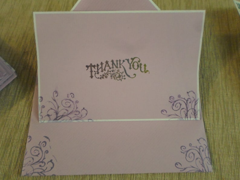 10 Thank You Notes with Envelopes Note Sheet 6.5 x 5